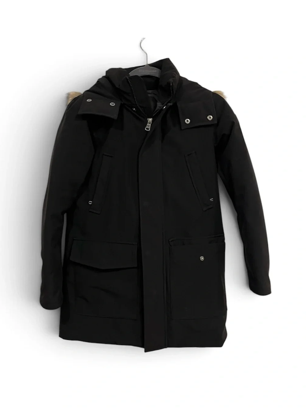 COLMAR Black Kids Puffer Parka with Hood